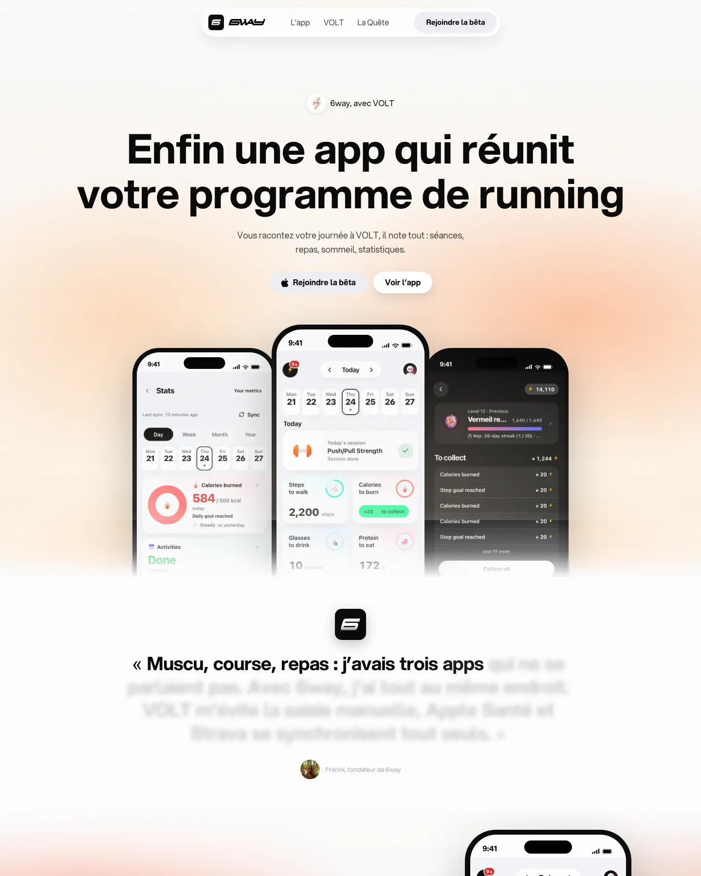6way - aperçu du site - écran 2