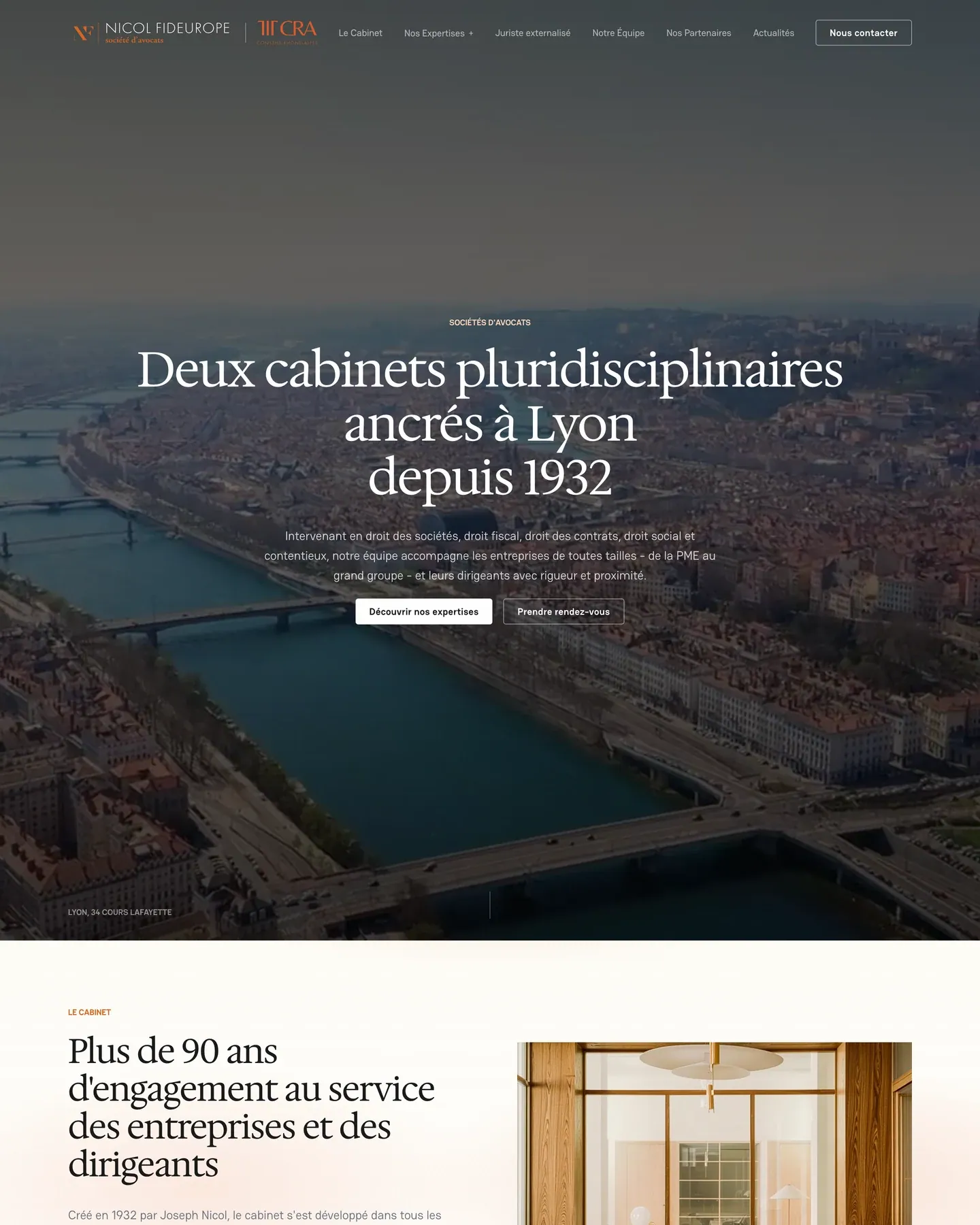 Nicol Fideurope - aperçu du site - écran 2