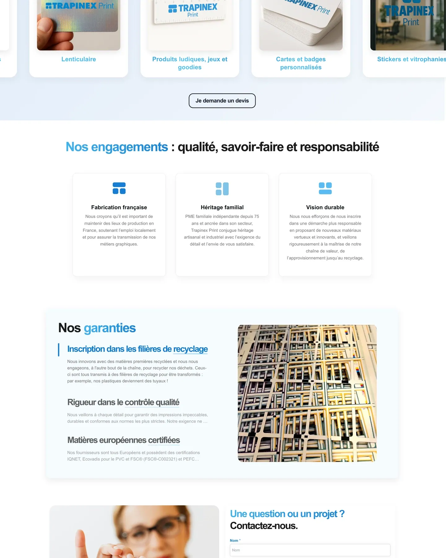Trapinex - site preview - écran 3