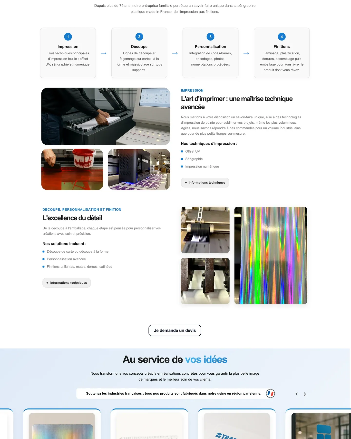 Trapinex - site preview - écran 1