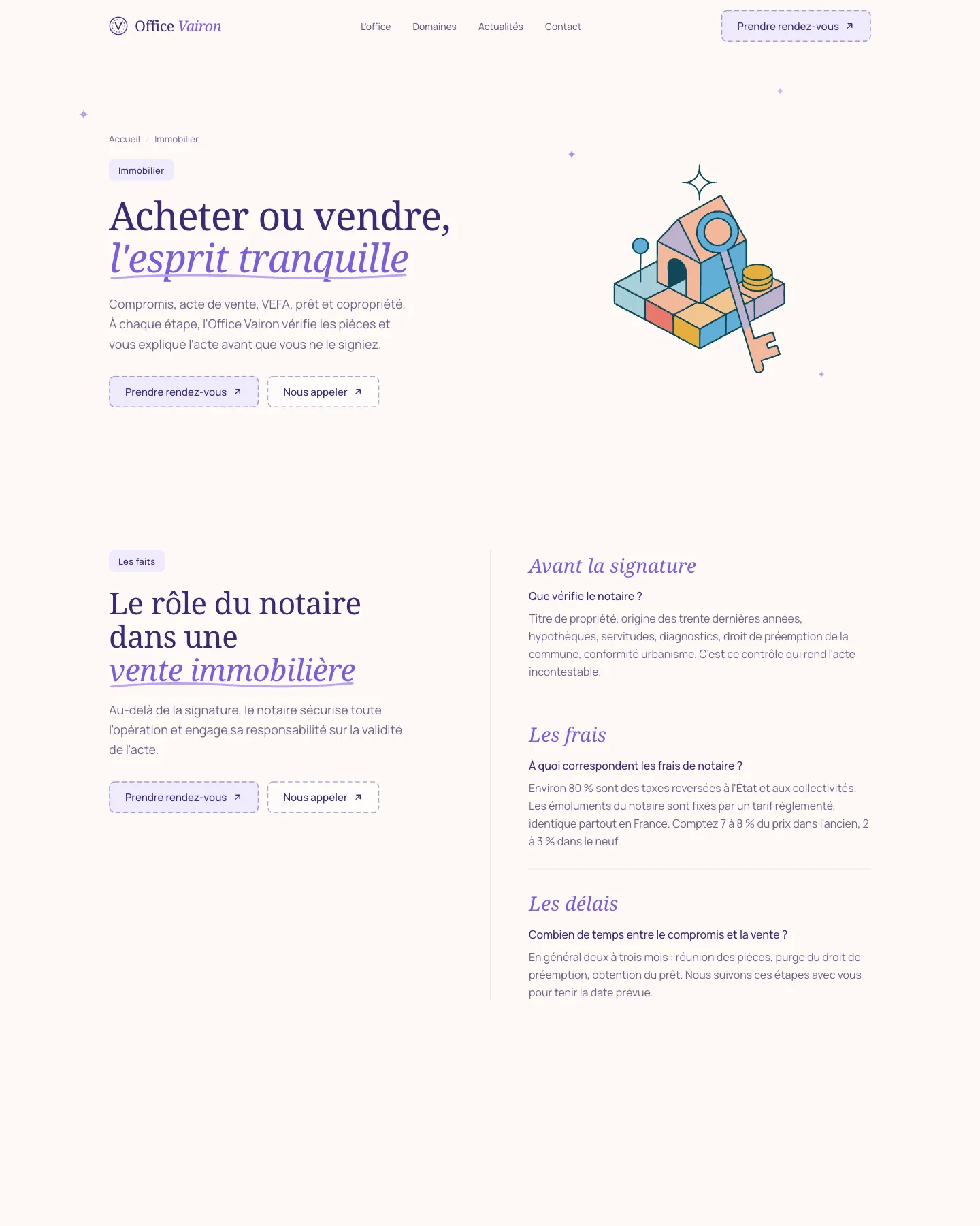 Office Vairon - site preview - écran 1